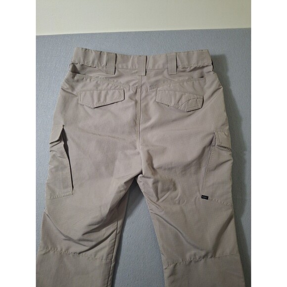 5.11 Tactical Pants Men 36x32 Beige Fast-Tac Urban Utility Rip Stop Lightweight - Picture 11 of 11